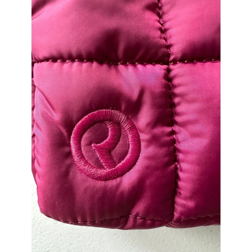 NWOT Rare Beauty by Selena Gomez Berry Puffy Quilted Nylon Essentials Zip Pouch